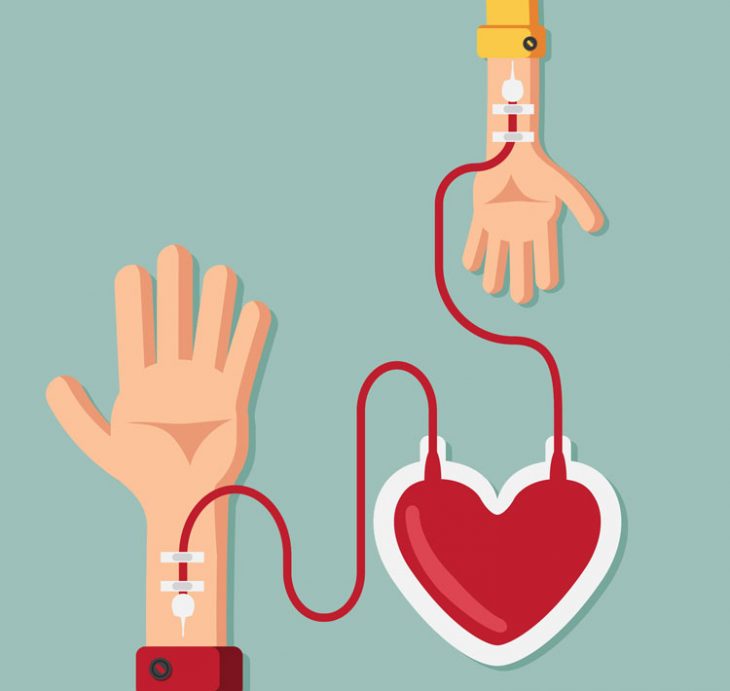 animación donar sangre