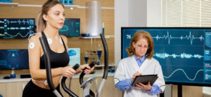 atleta monitoreando su salud