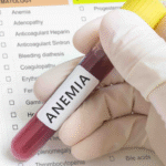 tubo de sangre para muestra de anemia